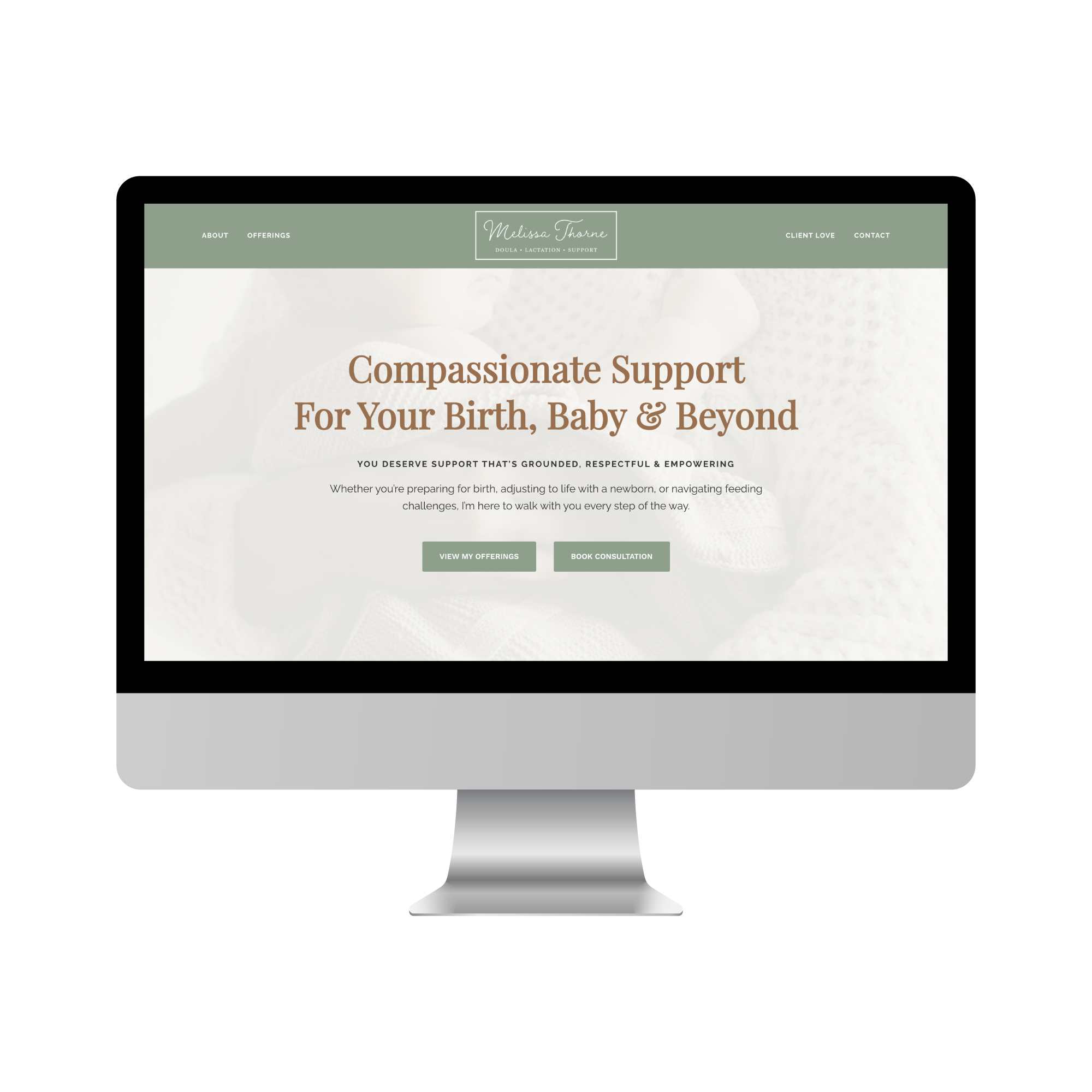 Melissa Thorne Doula Website